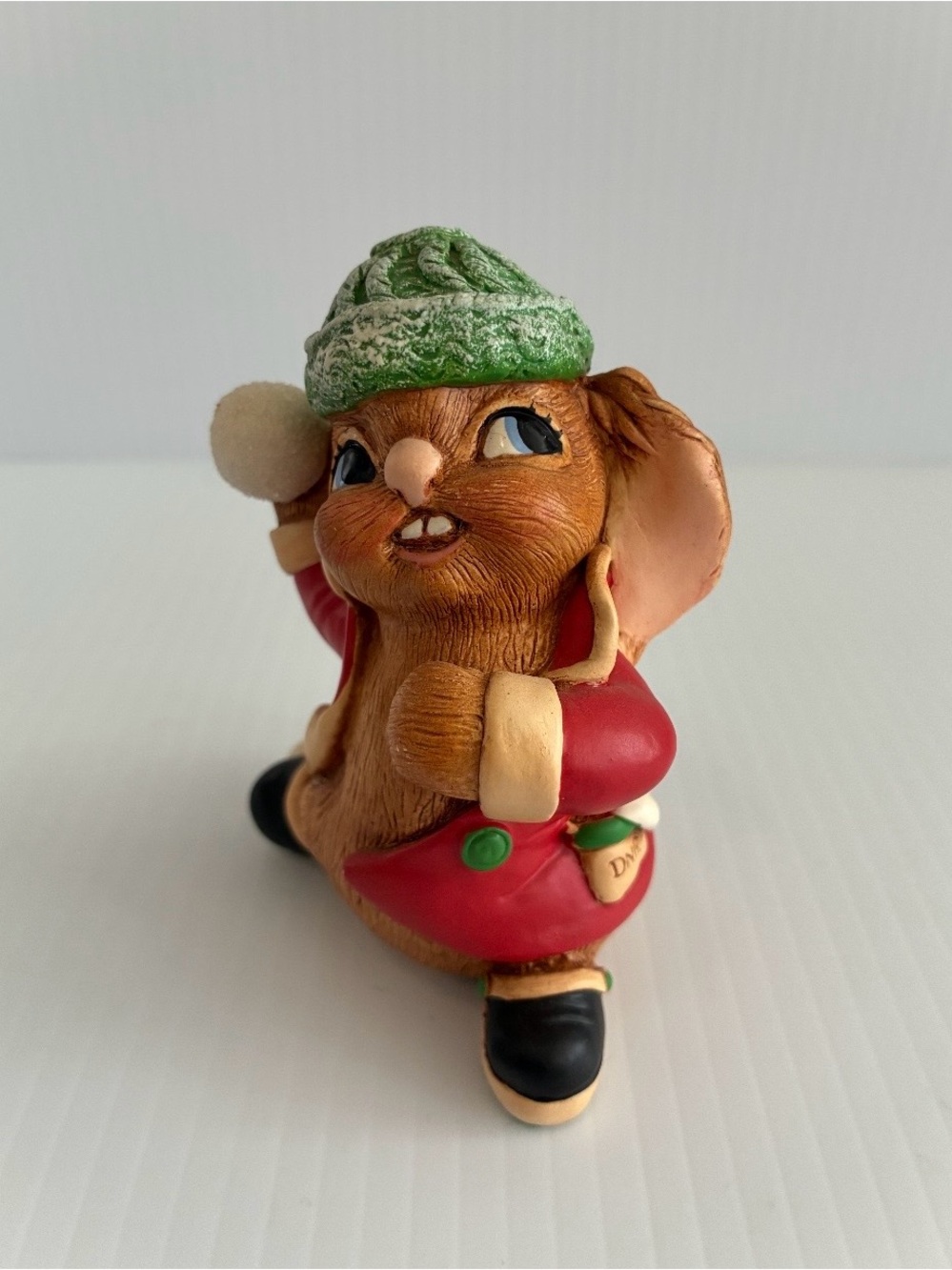 Vintage PENDELFIN Snowball Rabbit Noel Hand Painted Made in England Collectible